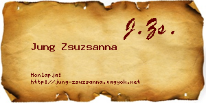 Jung Zsuzsanna névjegykártya